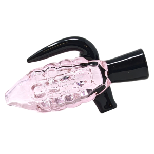 3" Hand Grenade Pink & Black Tube Chillum (Pack Of 2) [SG4202]